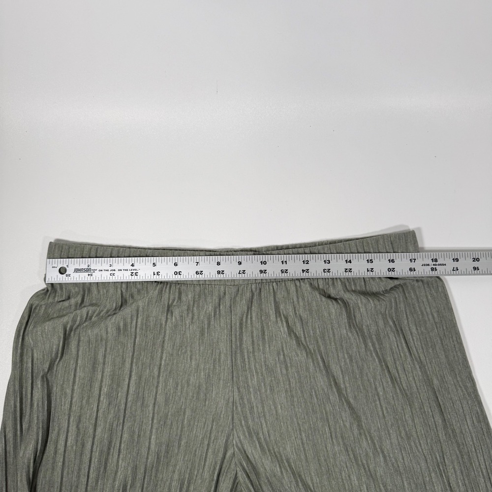 J Jill Pure Jill Pleated Top and Wide Leg Matching Set Sage Green Large Petite - Picture 6 of 12